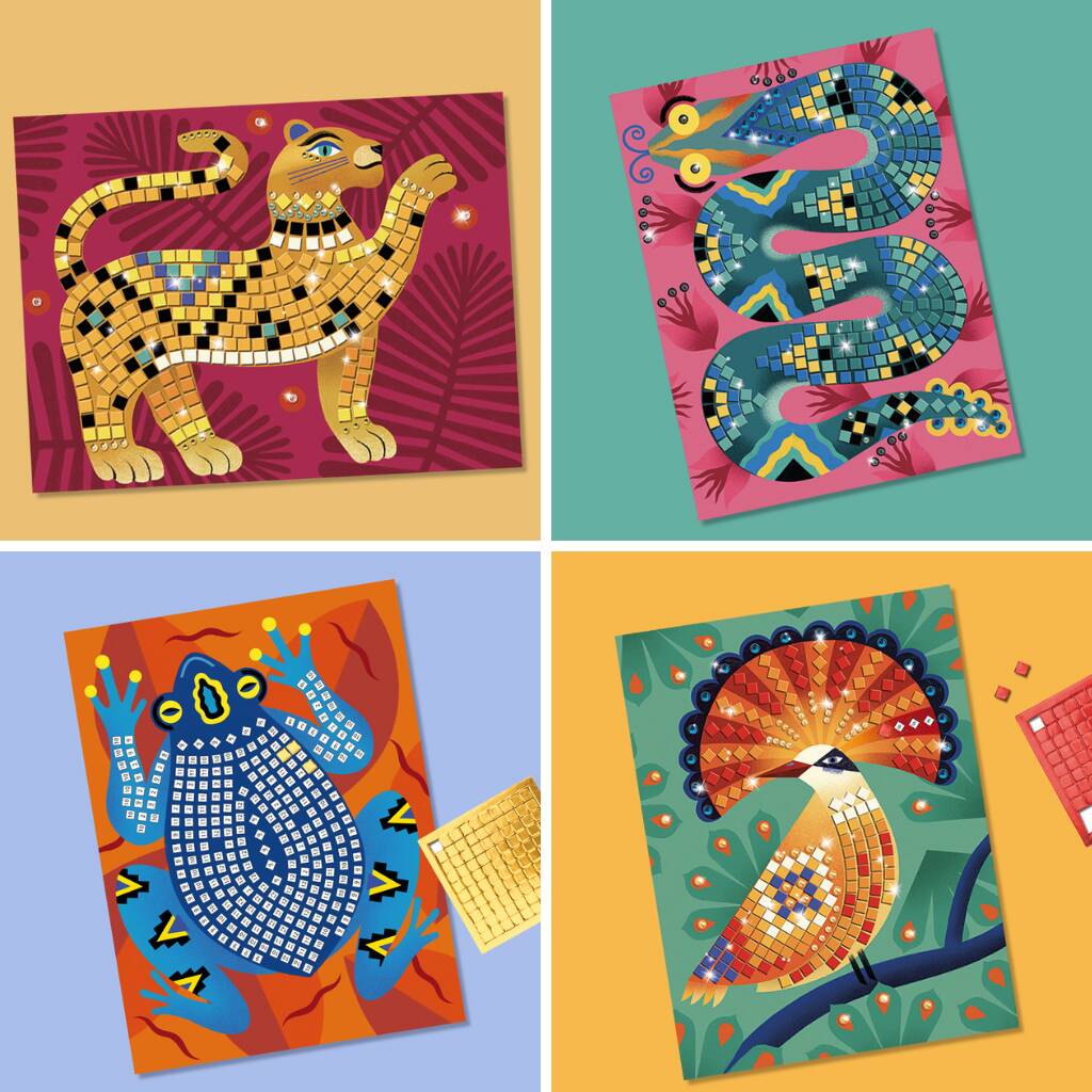 Image of Make Your Own Mosaics By Numbers Craft Kits