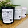 Fun Personalised Golden Retriever Dog Owner's Candle, thumbnail 1 of 11