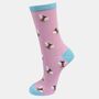 Bees Honeycomb Women's Bamboo Socks Gift Box, thumbnail 2 of 4