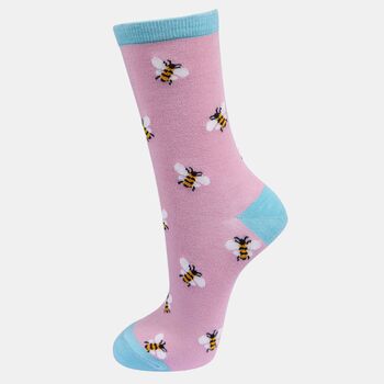Bees Honeycomb Women's Bamboo Socks Gift Box, 2 of 4