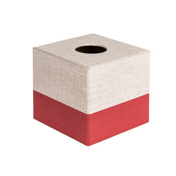 Wooden Hessian Design Tissue Box Cover, 5 of 9