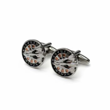 Personalised Dartboard With Darts Cufflinks, 4 of 12