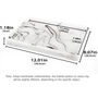 Large White Marble Look Vanity Tray Countertop Organize, thumbnail 2 of 7
