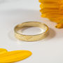 Botanical Wedding Bands In 18ct Yellow Gold, thumbnail 4 of 9
