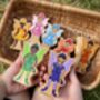 Rainbow Fairies Wooden Figures Set Of Seven, thumbnail 2 of 3