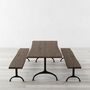 Nord Brown Solid Wood Casting Legs Dining Table, thumbnail 6 of 6