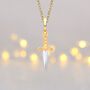 9ct Dagger Sword Necklace, thumbnail 1 of 9