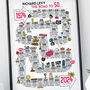 50th Birthday Personalised Print ‘Road To 50’, thumbnail 4 of 11