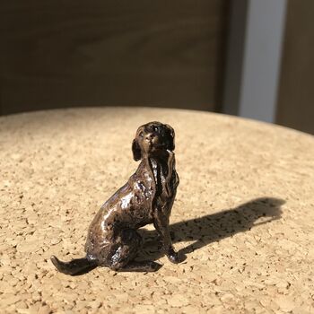 Miniature Bronze Labrador Sculpture 8th Anniversary, 8 of 11