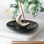 Gold Crescent Moon Incense Stick Holder, thumbnail 3 of 3