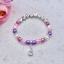 Personalised Birthstone Charm Bracelet, thumbnail 1 of 8