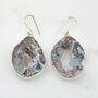 Semi Precious Geode Earrings Set In Sterling Silver, thumbnail 2 of 7