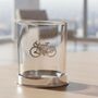 Personalised Cycling Icon Pewter Tumbler, thumbnail 2 of 5