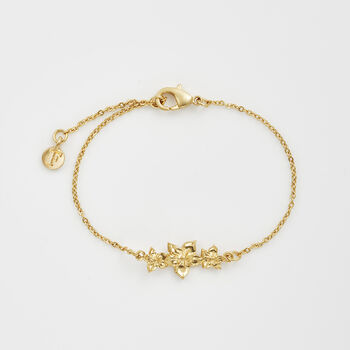 Gold Jasmine And Pearl Bracelet, 4 of 10