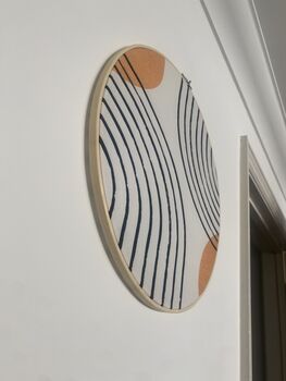 Mid Century Wall Decor Hoop, Abstract Wall Hangings, 4 of 6