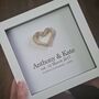 Personalised 4th Anniversary Gift Linen Heart, thumbnail 3 of 7