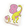 Number Eight Dinosaur Card And Badge Set, thumbnail 1 of 4