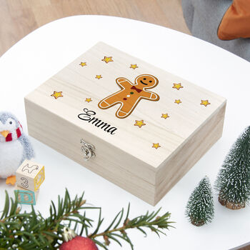 Personalised Gingerbread Man Christmas Eve Box, 12 of 12