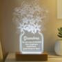 Personalised Mothers Day Flower Vase LED Light, thumbnail 4 of 4