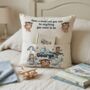 Kids Personalised Teddy Bear Aviator Book Pocket Cushion, thumbnail 1 of 3