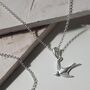 Sterling Silver Swallow Necklace, thumbnail 4 of 5