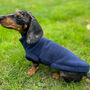 Mini Dachshund Puppy Navy Fleece, thumbnail 2 of 3