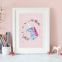 'You Are Magical' Unicorn Girls Gift Bedroom Print, thumbnail 1 of 3