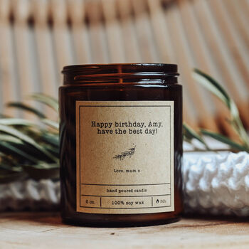 Personalised Organic Soy Wax Candle, 2 of 5