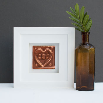 Personalised 7th Anniversary Gift Handmade Copper Heart, 6 of 10