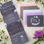Lilac, Grey White Floral Wedding Invitations, thumbnail 3 of 6