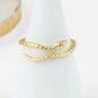 18ct Gold Plated Snake Ring, thumbnail 1 of 3