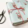Brown Tabby Cat Christmas Wrapping Paper, thumbnail 2 of 3