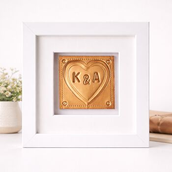 Personalised 7th Anniversary Gift Handmade Copper Heart, 9 of 9