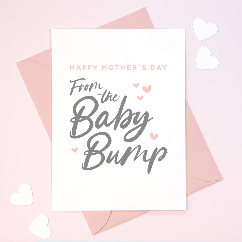 From The Baby Bump Heart Mother's Day Card, 1 of 3
