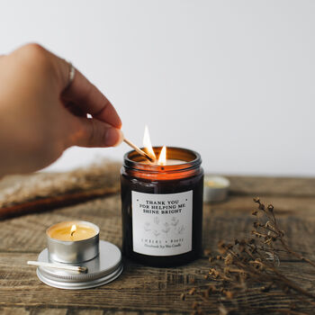'Thank You For Helping Me Shine Bright' Candle Gift, 3 of 10