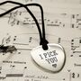 Personalised Keepsake Guitar Pick Pendant, thumbnail 1 of 3