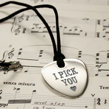 Personalised Keepsake Guitar Pick Pendant Necklace, 2 of 5