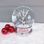 Christmas Snow Globe With Rudolf Reindeer, thumbnail 1 of 3