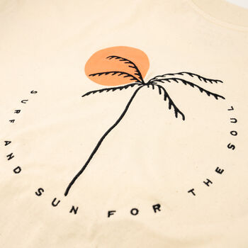 Surf And Sun Embroidered Oversized T Shirt, 5 of 9