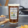 Personalised Simply The Best Football Beer Glass, thumbnail 3 of 3
