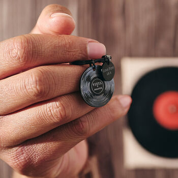 Vinyl Record Personalised Keyring, 5 of 8