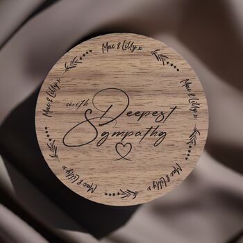 Personalised With Deepest Sympathy Soy Wax Candle, 2 of 8