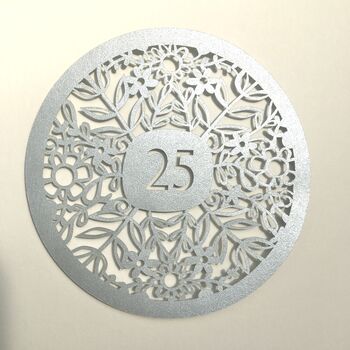 Personalised Silver Anniversary Papercut, 5 of 7