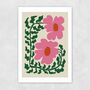Floral Fern And Poppy A3 Print, thumbnail 2 of 3