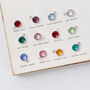 September Sapphire Swarovski Crystal Birthday Birthstone And Initial Necklace, thumbnail 3 of 7