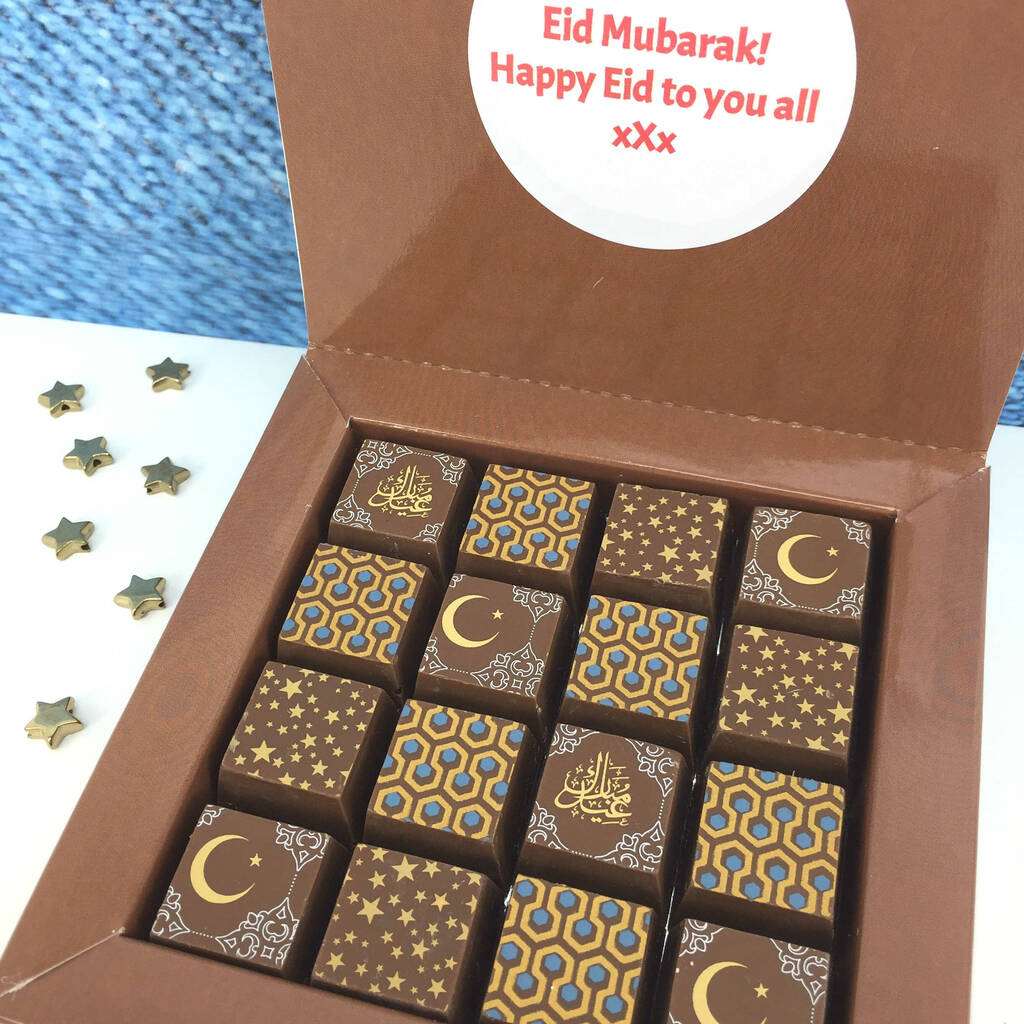 Chocolate Personalised Ramadan And Eid Mubarak Mosaic, 1 of 5