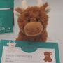 Birth Cerficate Highland Cow Soft Toy Set Gift Boxed, thumbnail 6 of 7