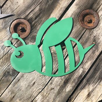 Bumblebee Bee Sign Garden Wall Fence Decoration, 6 of 11