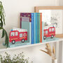 Personalised Kids Fire Engine Bookends, thumbnail 3 of 9