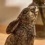 Set Of Three Mini Hare Easter Ornaments, thumbnail 4 of 5